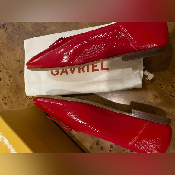 Mansur Gavriel Dream Flats in Poppy NIB size 36.5 - Picture 8 of 11